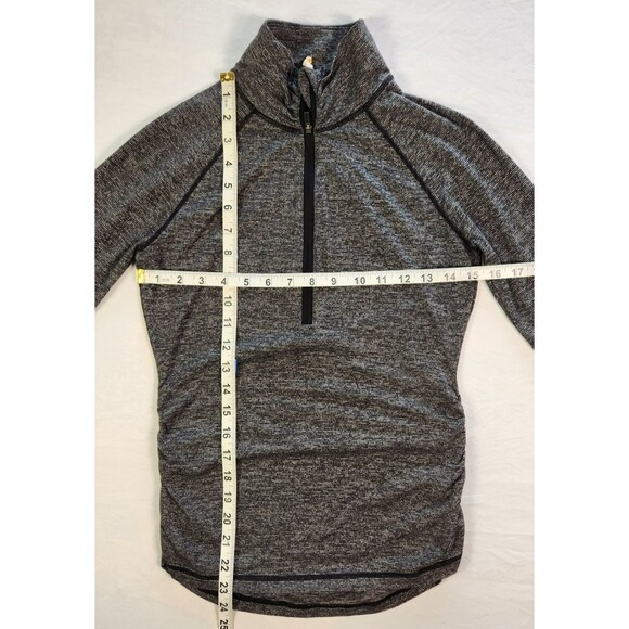 Lucy 1/2 Zip Running Athletic Pullover Sweatshirt Top Women's Size XS Charcoal - Picture 7 of 11